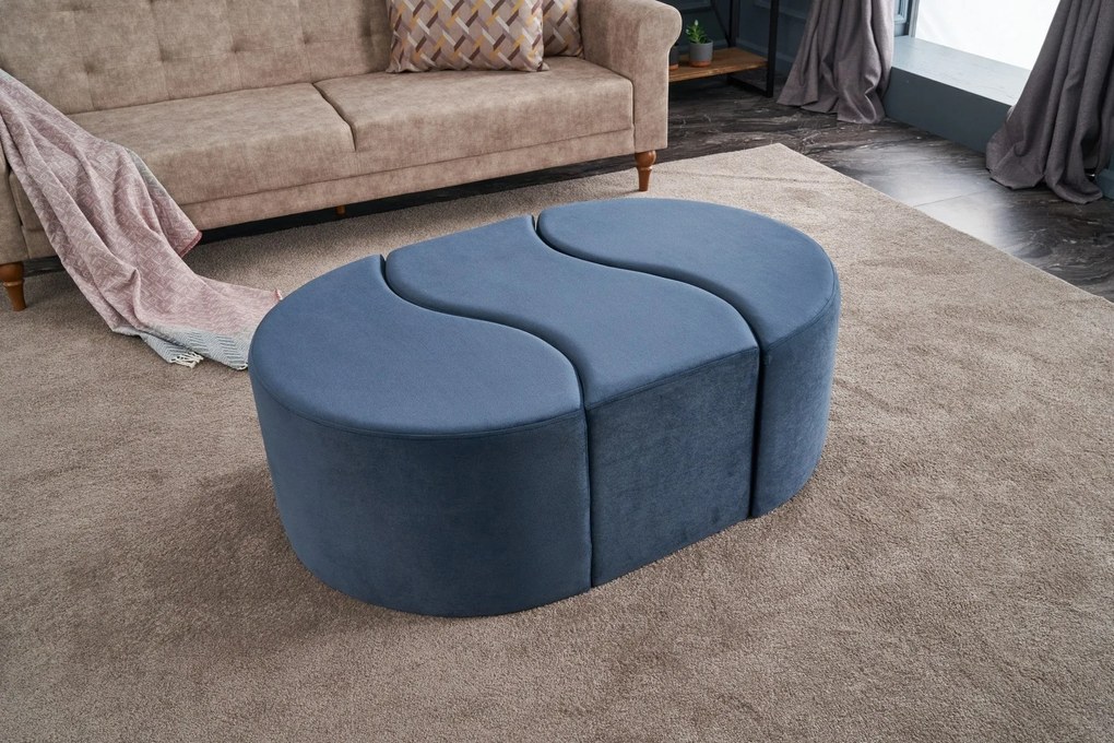 Pouffe Alya Puf – Azul – 120x40x80 cm