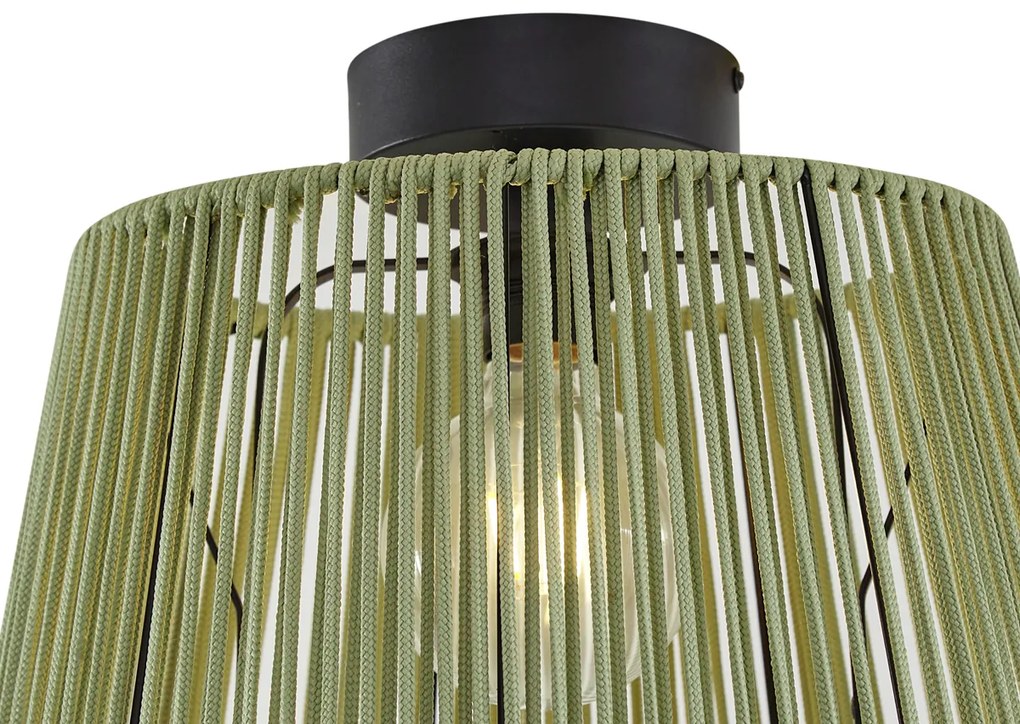 Plafon de exterior com corda verde IP54 - Jayla Japandi