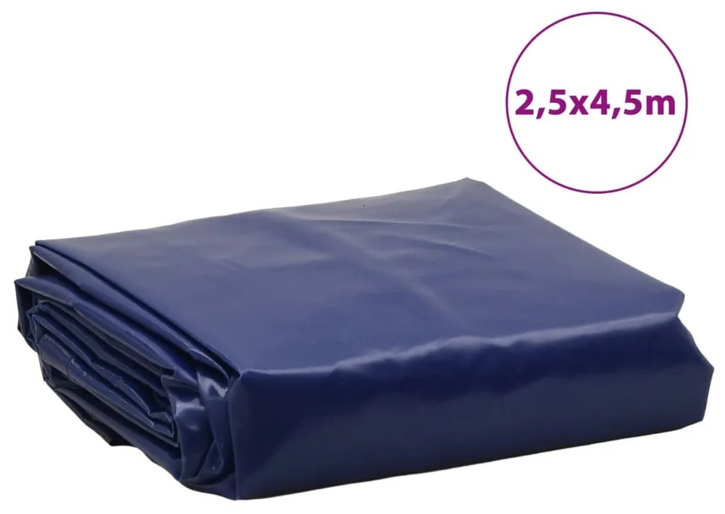 Lona 2,5x4,5 m 650 g/m² azul