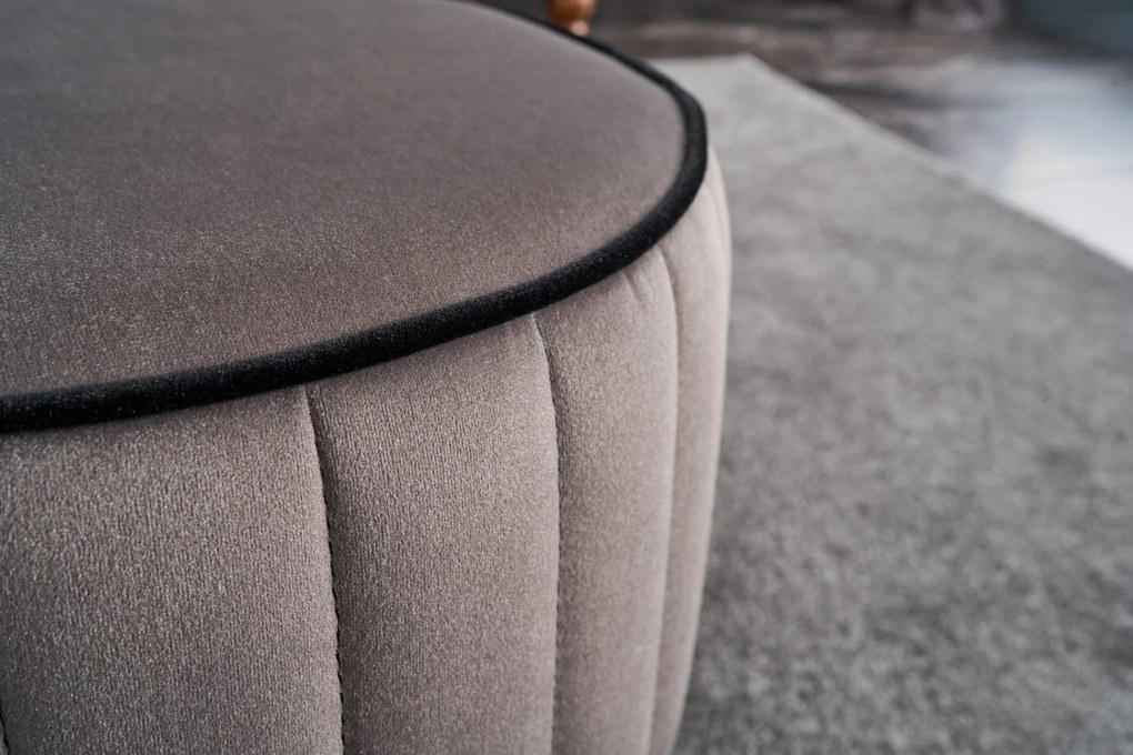Pouffe Rose – Cinzento – 40x40x40 cm