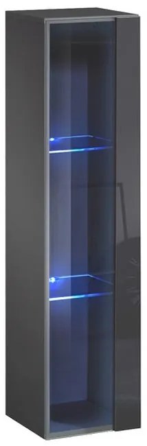 Mueble colgante modelo Baza LD 30x120 en color gris con LED