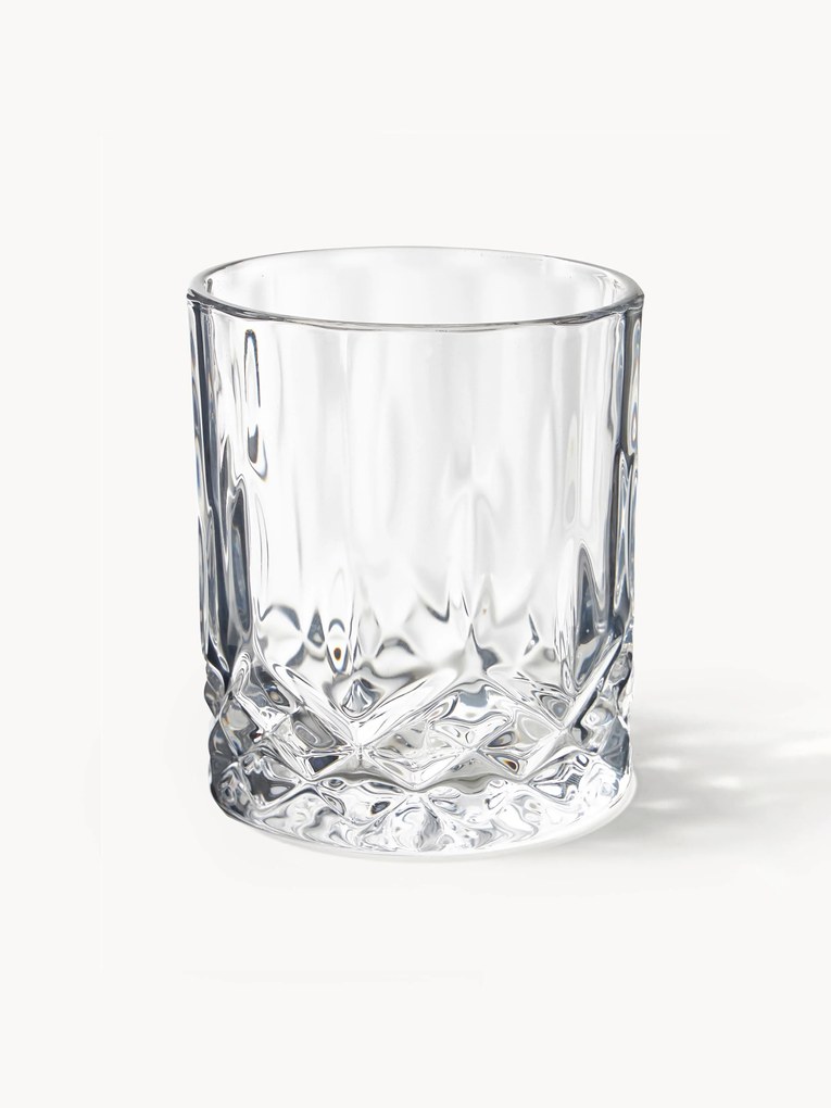 Copos com relevo de cristal George, conjunto de 4