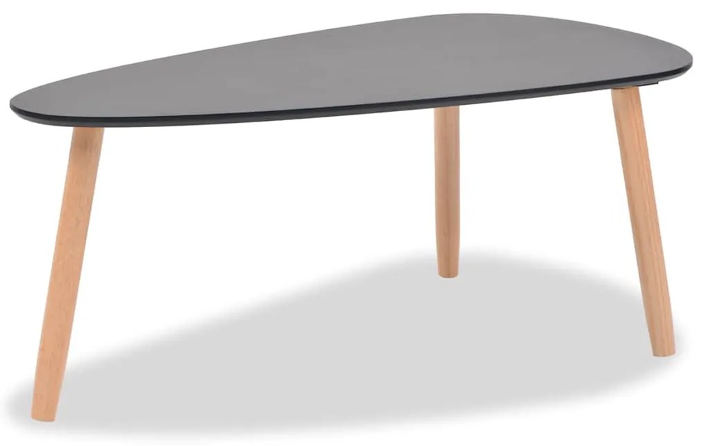 Conjunto mesas de centro 2 pcs pinho maciço preto