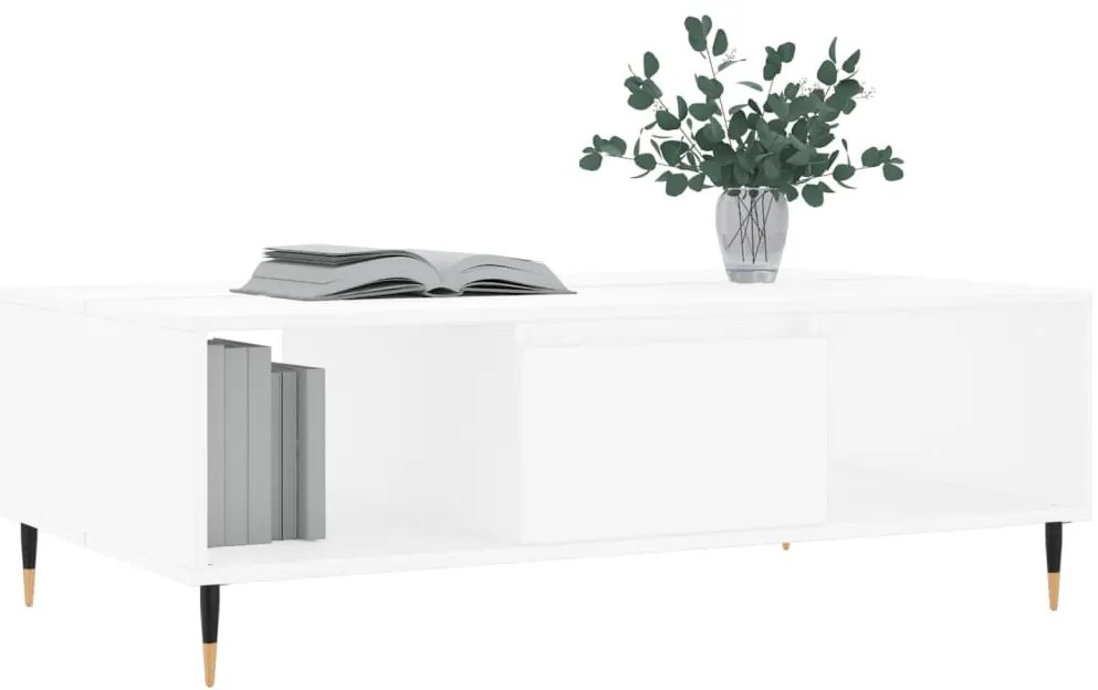 Mesa de centro 104x60x35 cm derivados de madeira branco