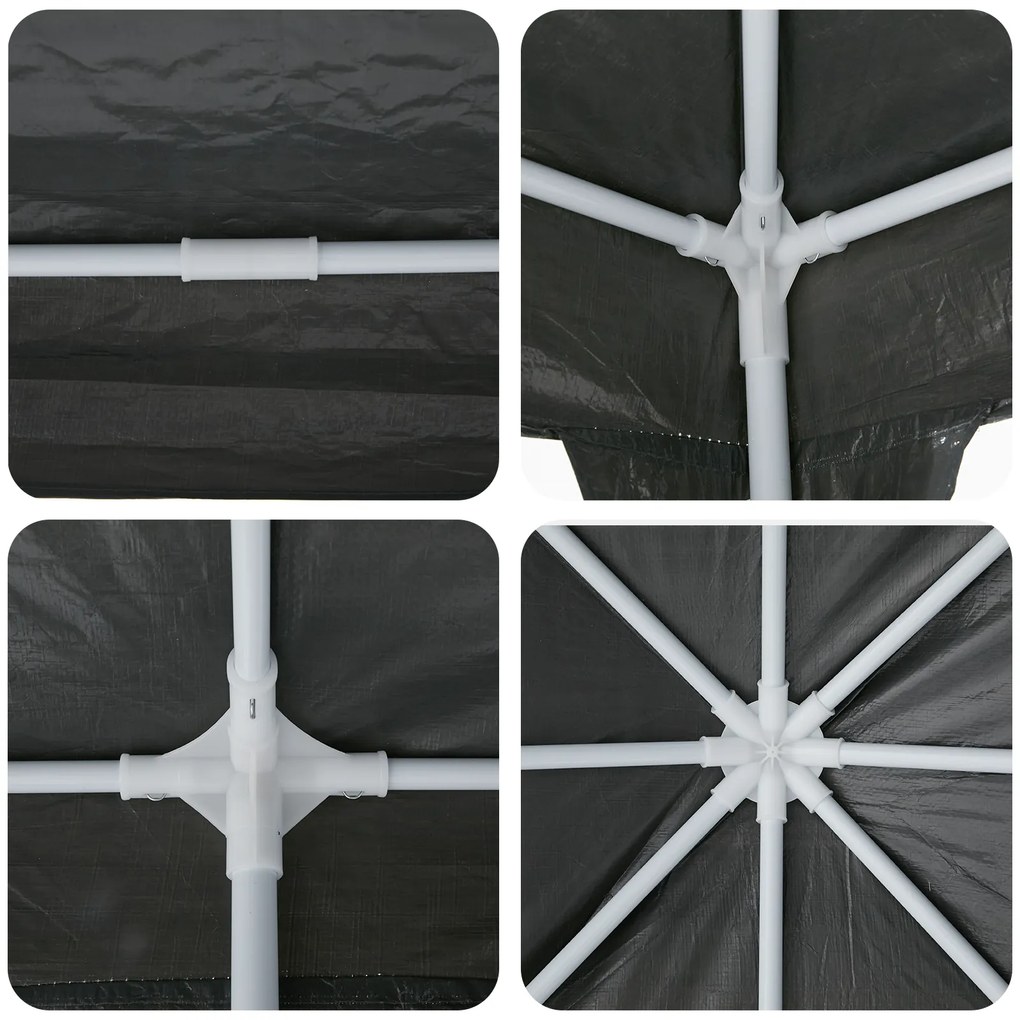 Tenda de Festa Antracite 8x4 m PE