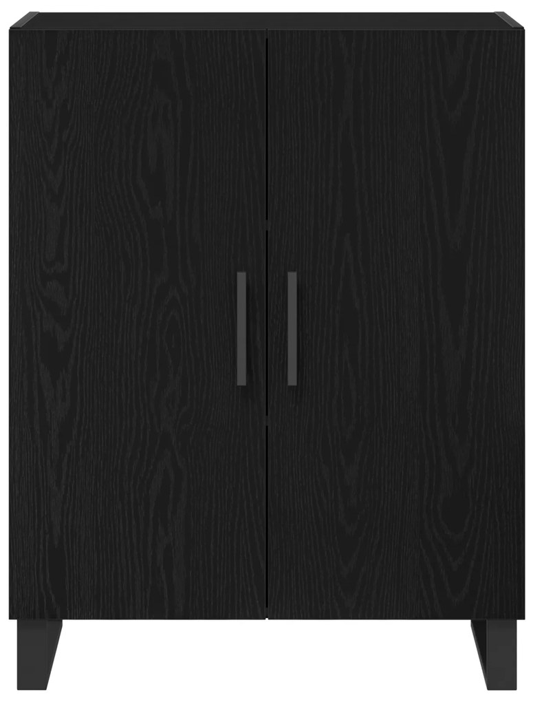 Highboard Carvalho Preto 69.5x34x180 cm Madeira de Engenharia