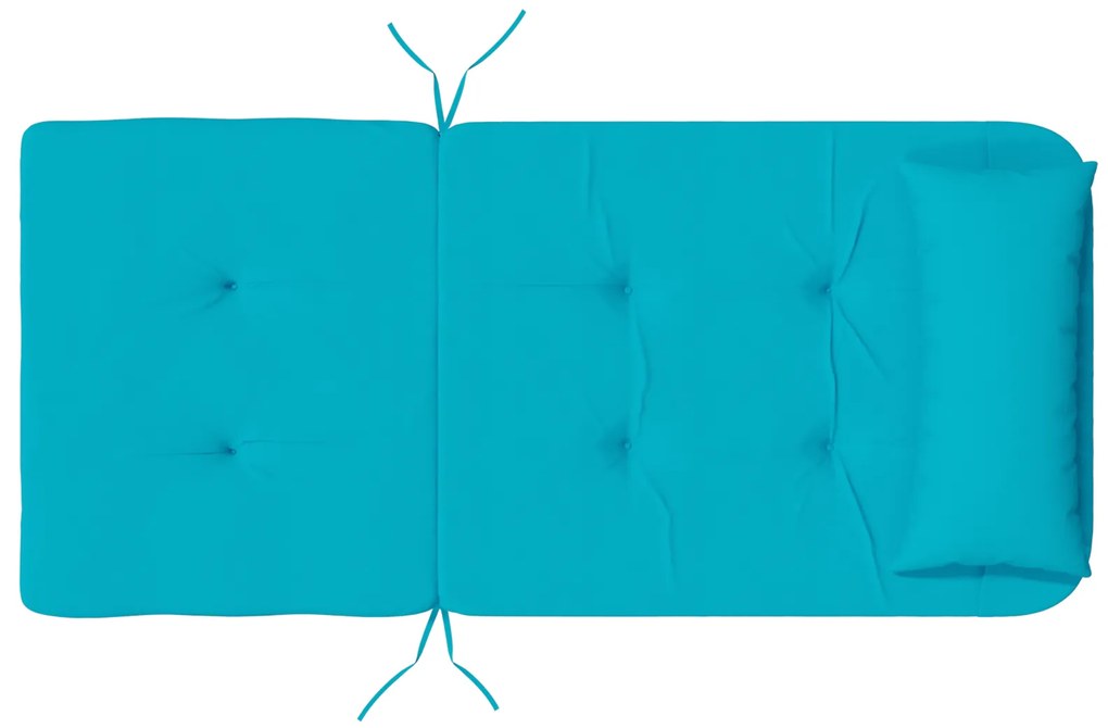 Almofada Turquesa Turquesa Poliéster 58 cm x 77 cm