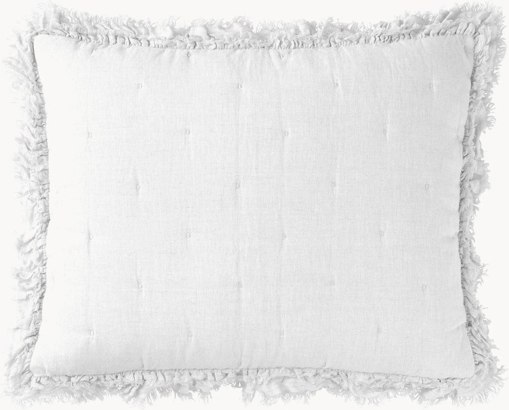 Capa de almofada em linho lavado tufado Dottie