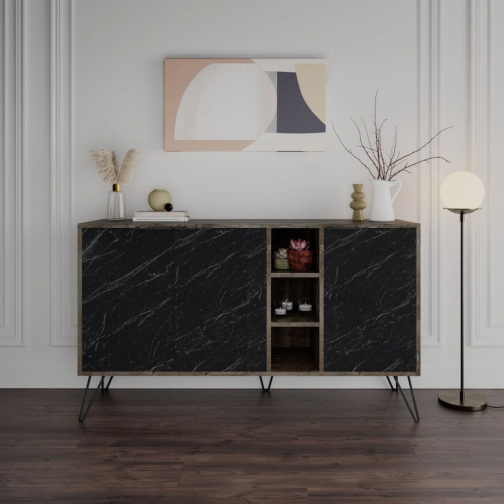 Console Clara – Castanho Escuro – 142 cm x 83 cm x 35,6 cm