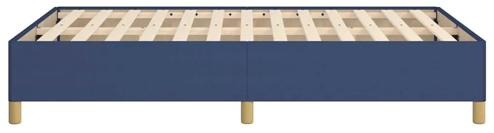 Estrutura de cama sem colchão 120x190 cm tecido azul