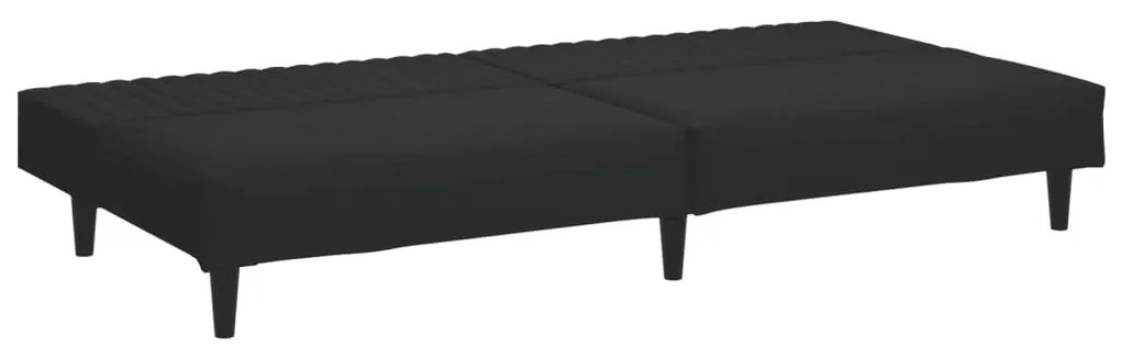 2 pcs conjunto de sofás veludo preto