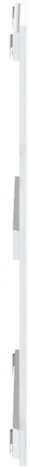 Cabeceira de parede 108x3x90 cm madeira de pinho maciça branco