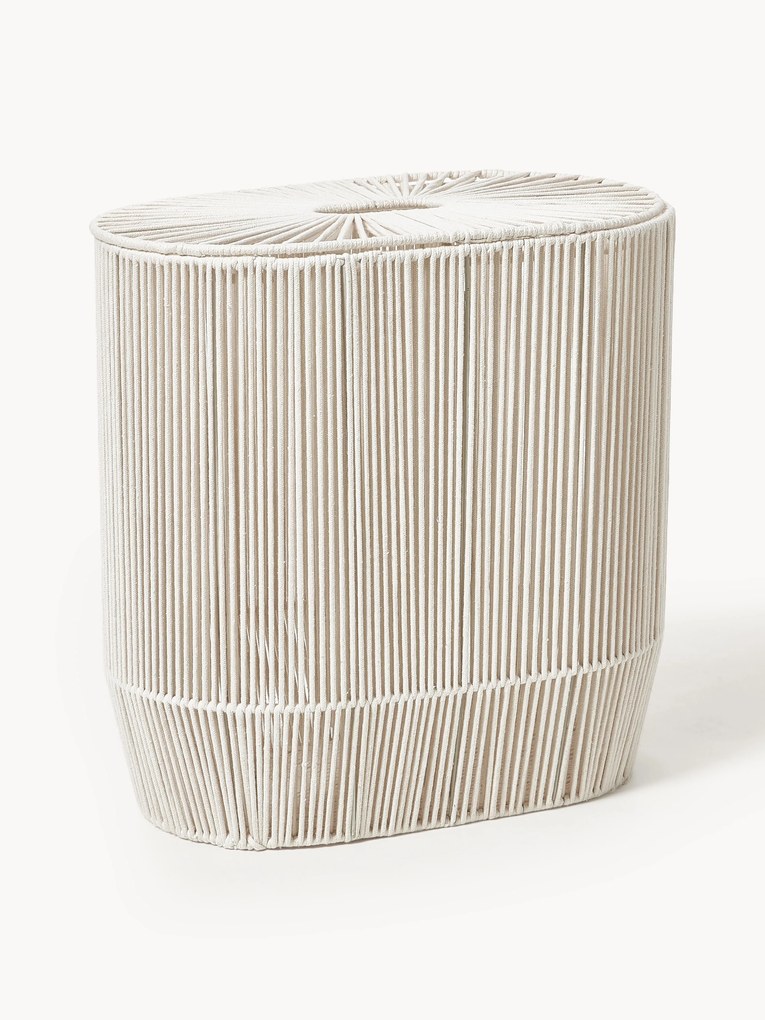 Cesto para roupa suja artesanal em corda Gabe