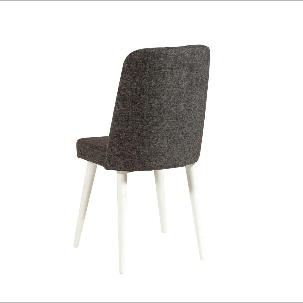 Conjunto de Mesa e Cadeiras Costa – Branco e Antracite – Mesa: 120x77x