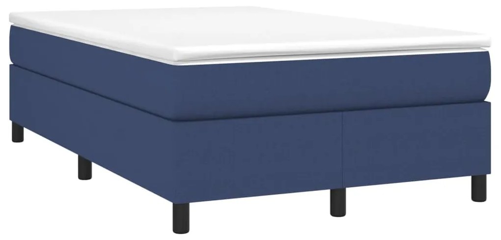 Estrutura de cama sem colchão 120x200 cm tecido azul