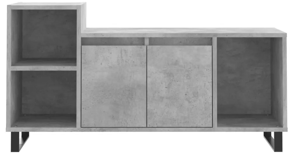 Móvel p/ TV 100x35x55 madeira processada cinzento cimento