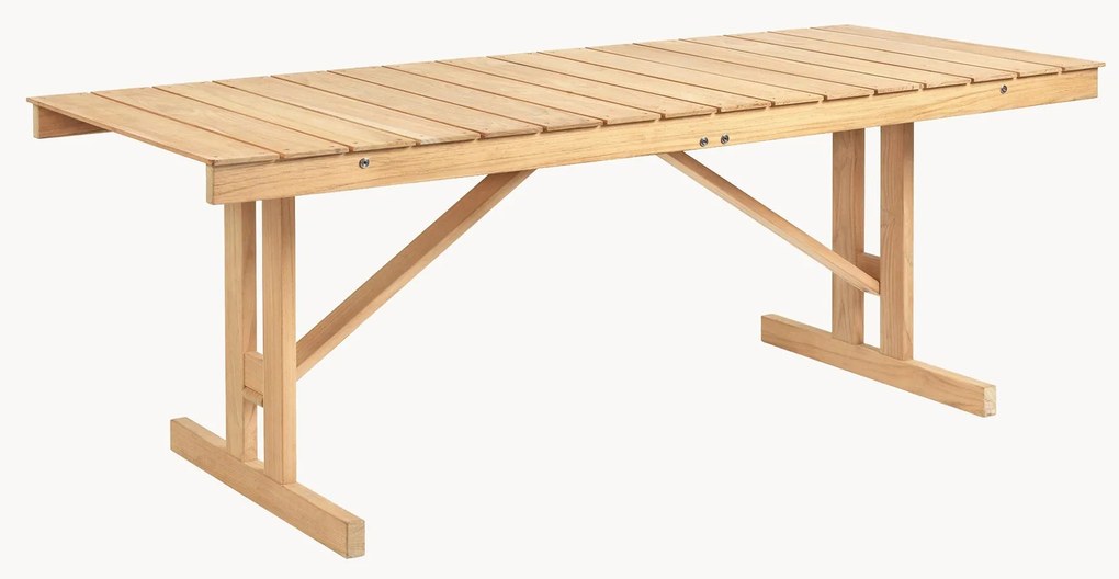 Mesa de jardim dobrável em madeira de teca BM1771, 195 x 78 cm