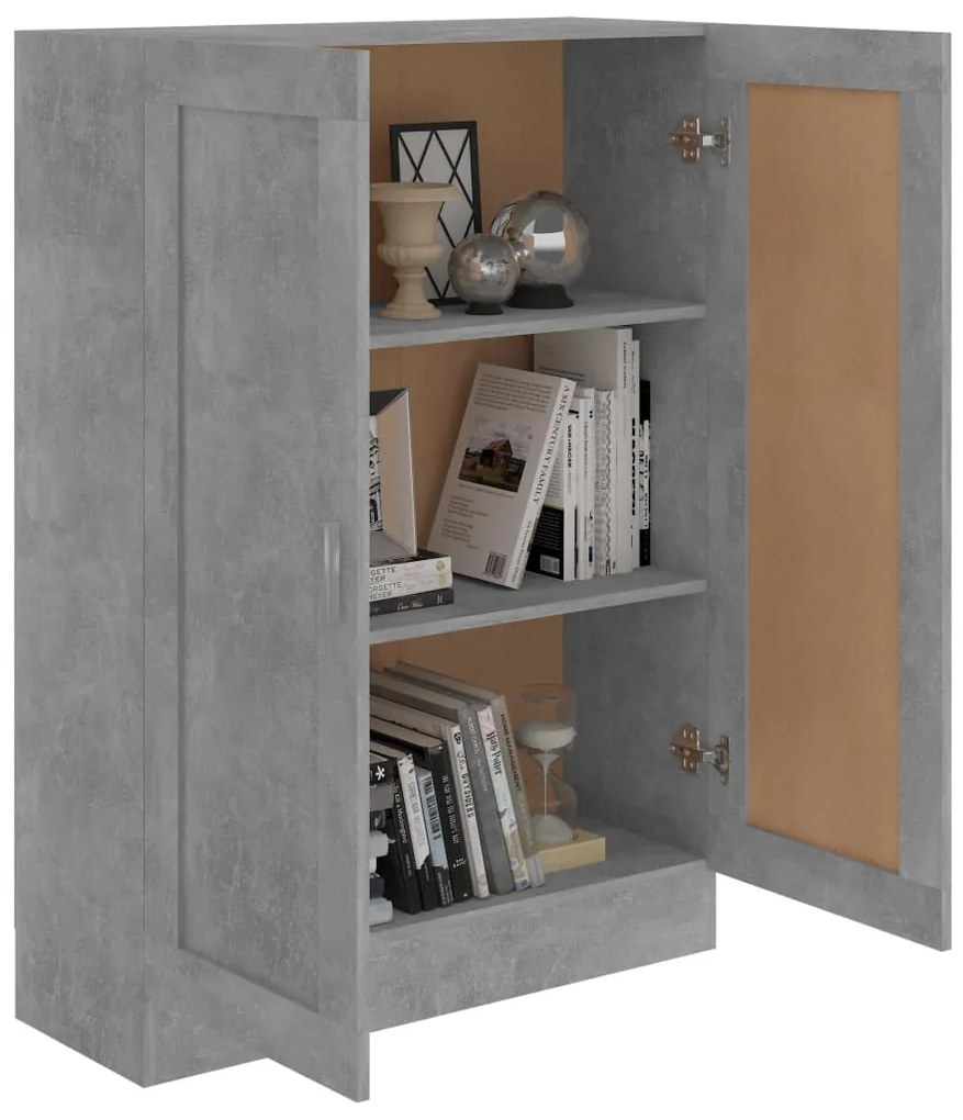Estante 82,5x30,5x115 cm derivados de madeira cinzento cimento