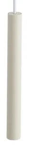 Candeeiro Pendente Moderno Bege com Branco para Sistema de Calha Monofásico - Iconic Frini