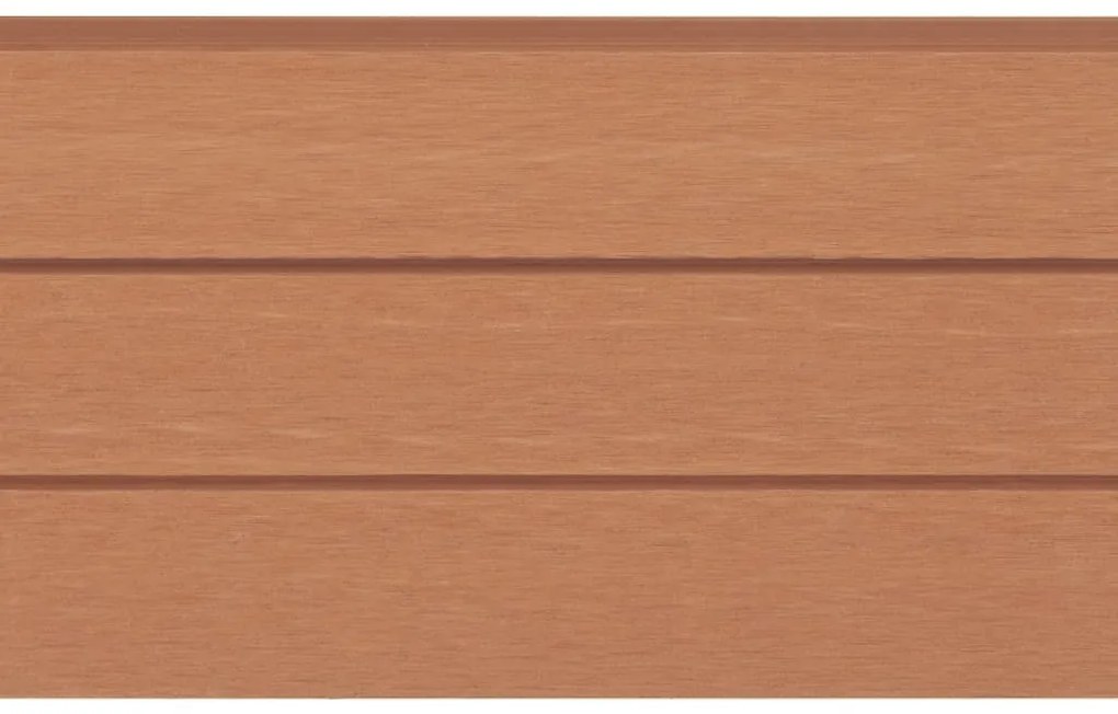 Placas de vedação de substituição 9 pcs em WPC 170 cm castanho