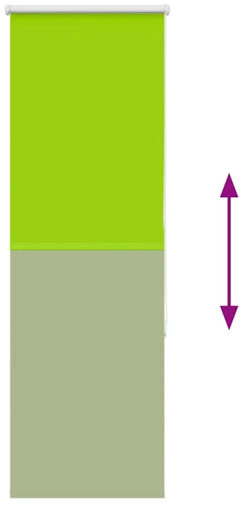Persiana de enrolar 50x130 cm largura tecido 45,7 cm poliéster