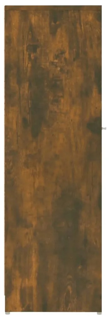 Armário de casa de banho 30x30x95 cm madeira carvalho fumado