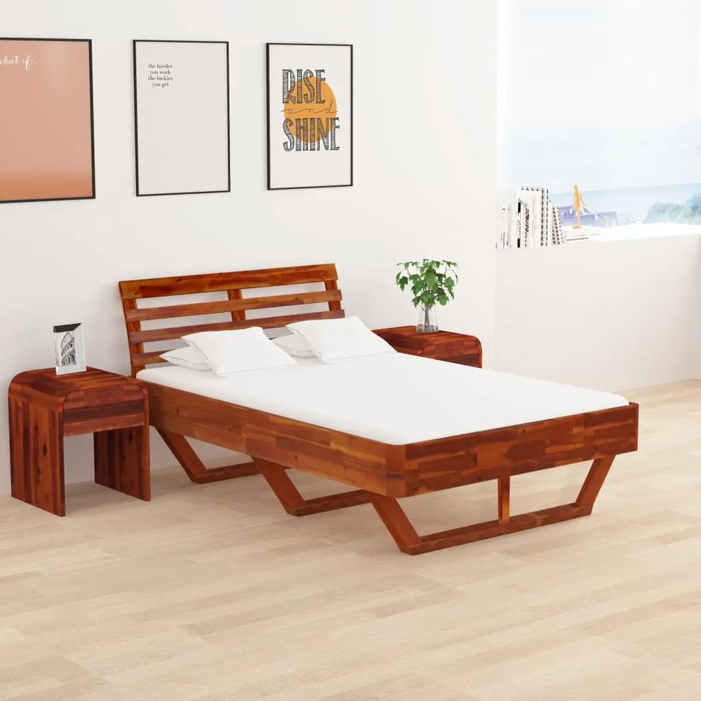 288311 vidaXL Estrutura de cama 120x200 cm madeira de acácia maciça