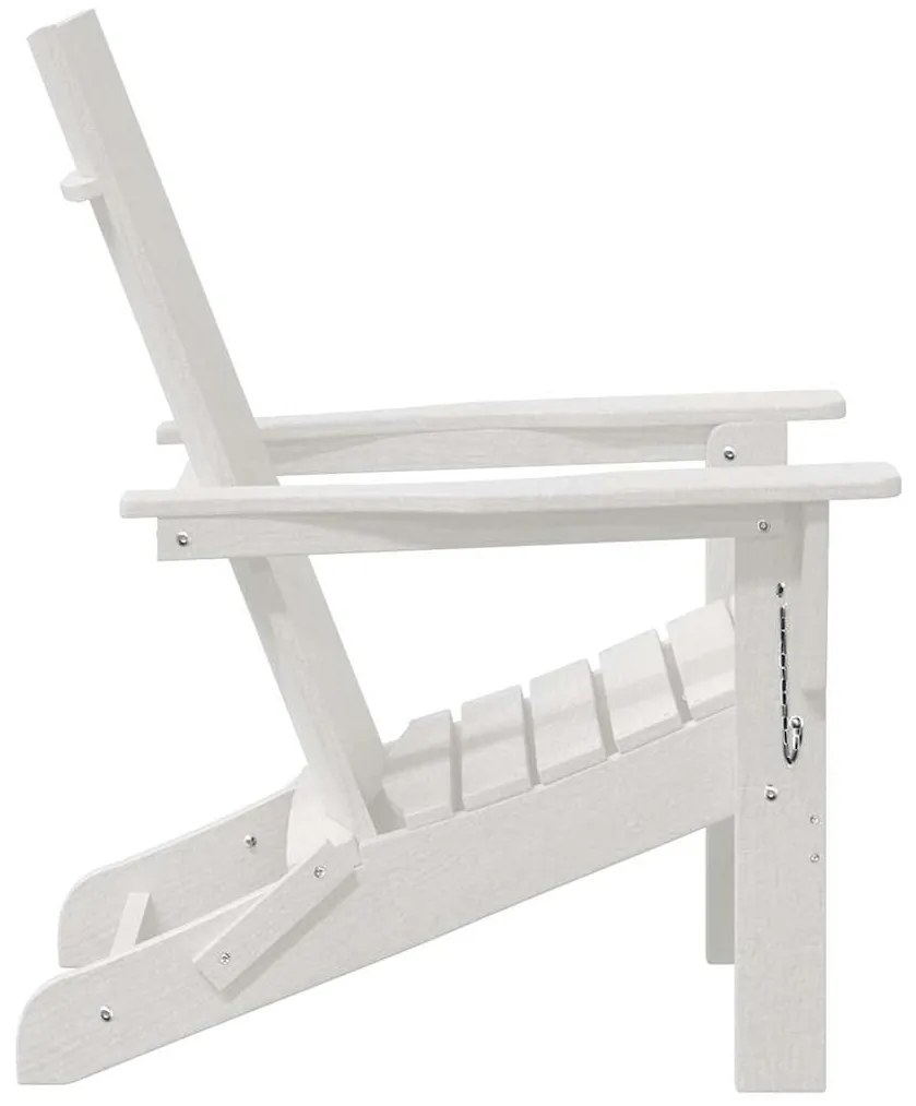 Cadeira Adirondack Reclinável Branca 74,5x80,5x90 cm HDPE