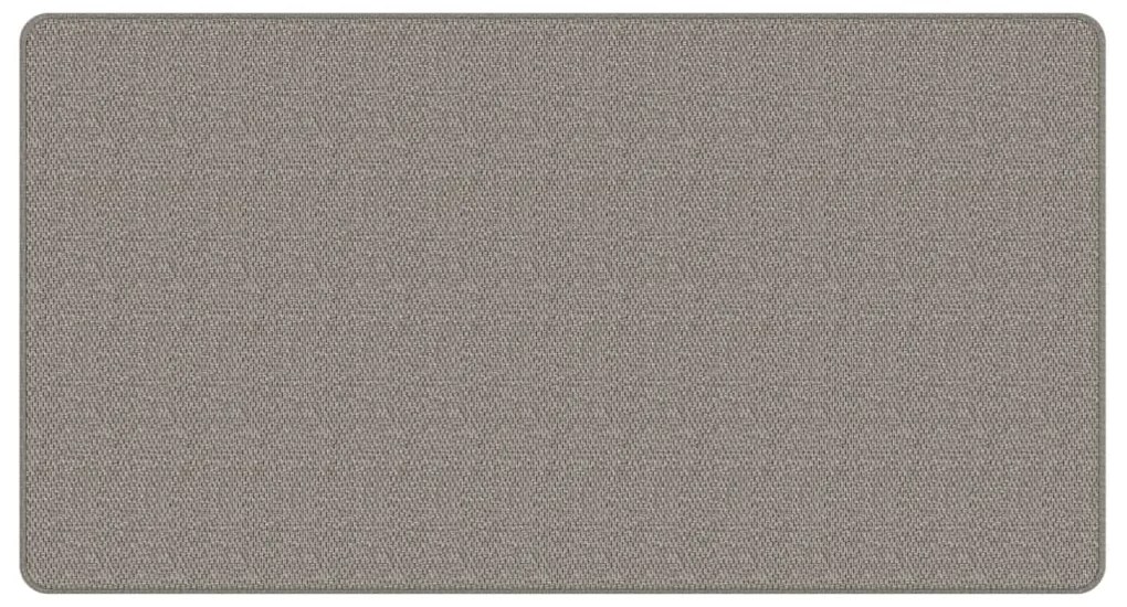 Tapete/passadeira 80x150 cm aspeto sisal prateado