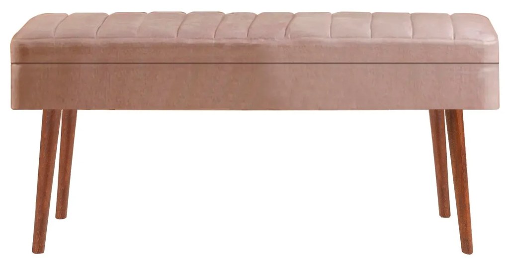 Conjunto de Mesa de Jantar Extensível Vina – Nogueira – Mesa: 129x75x8