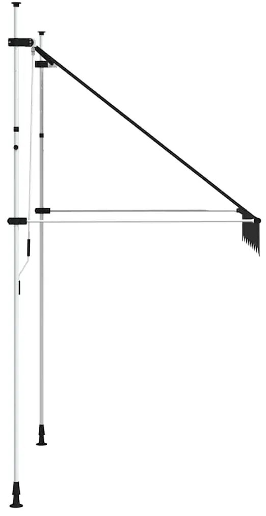 Toldo retrátil manual 200 cm antracite