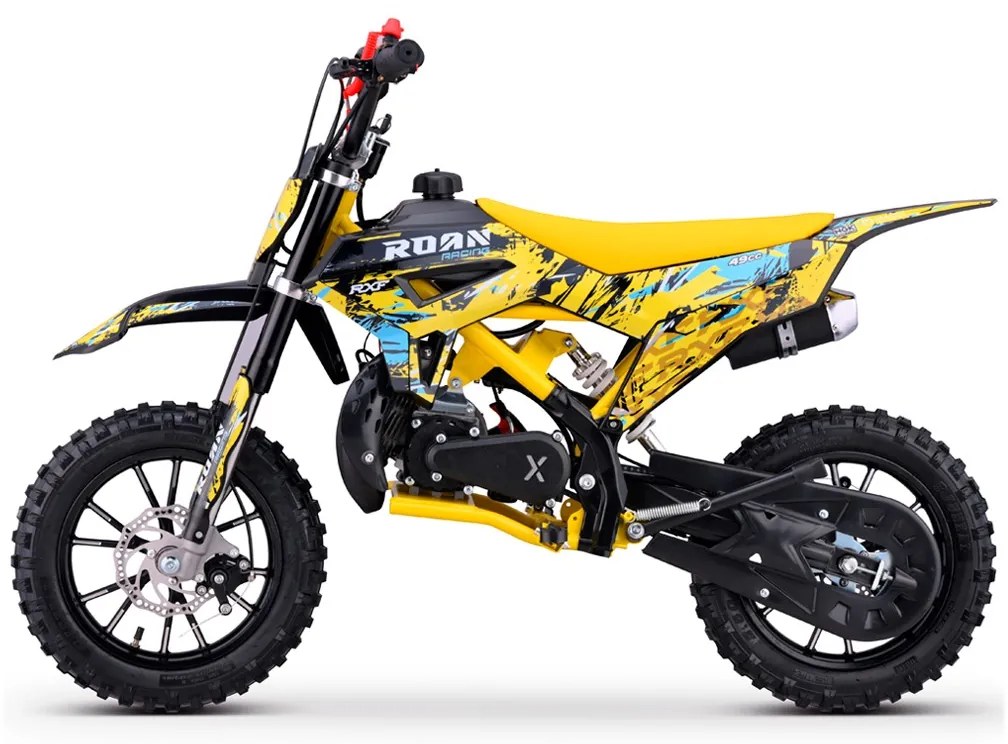MINI MOTO PARA CRIANÇAS MiniCross Roan RXF 49cc 4.5CV 2024 Amarela
