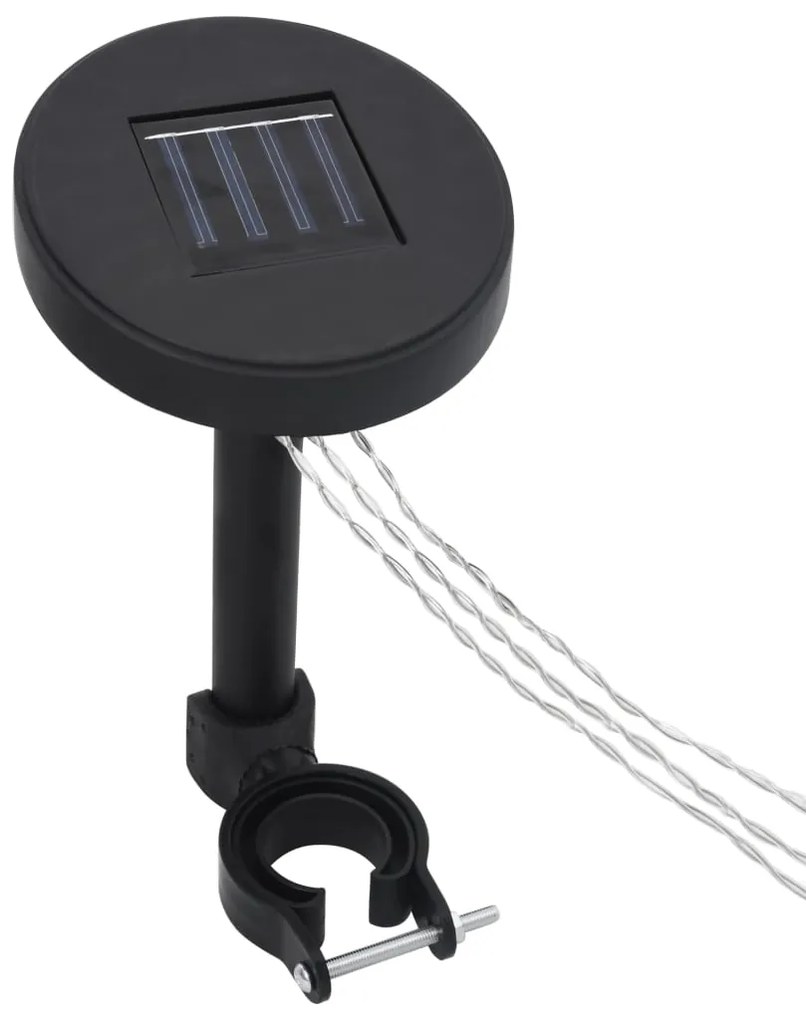 Gazebo com cordões de luzes LED 400x300 cm antracite