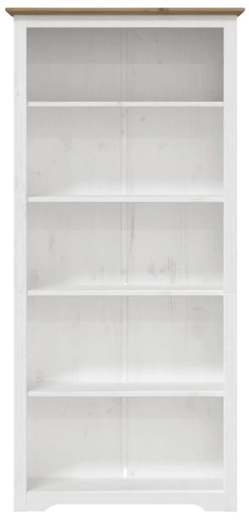Estante BODO 5 prateleiras 82x40x173 cm pinho maciço castanho