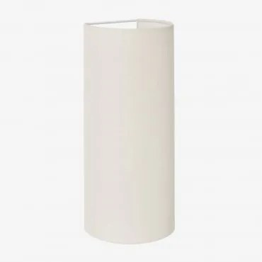 Luminária De Parede Em Linho Kiraz ↔︎ 15 X ↑35 Cm & Linho Branco - Sklum