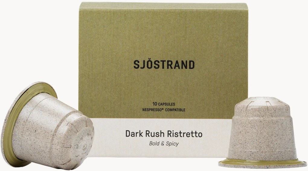 Cápsulas de café Dark Rush Ristretto, conjunto de 10