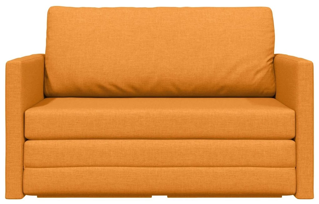 Sofá Cama de Chão 2-em-1 Amarelo Escuro 124x71x78 cm Tecido