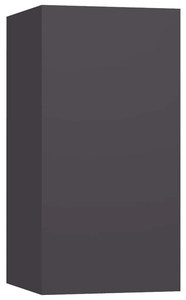 Móveis de TV 2 pcs 30,5x30x60 cm derivados de madeira cinzento