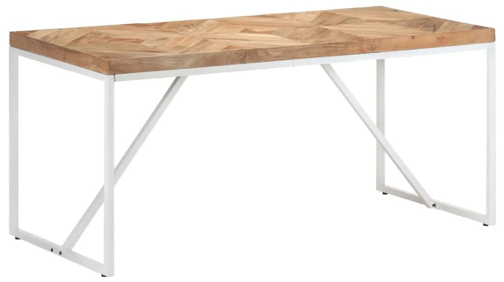 vidaXL Mesa de jantar 160x70x76 cm madeira acácia maciça e mangueira