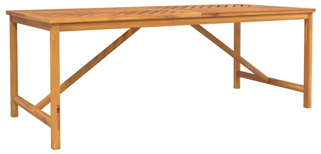Conjunto de Jantar de Jardim com 5 Peças de Madeira Sólida de Acácia