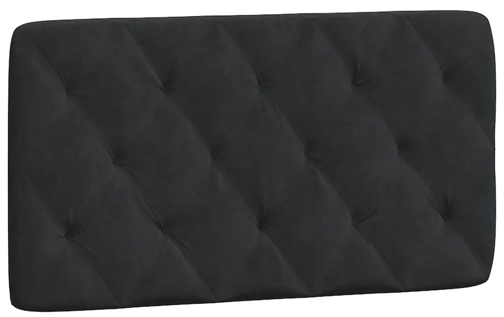 Cama com colchão 100x200 cm veludo preto