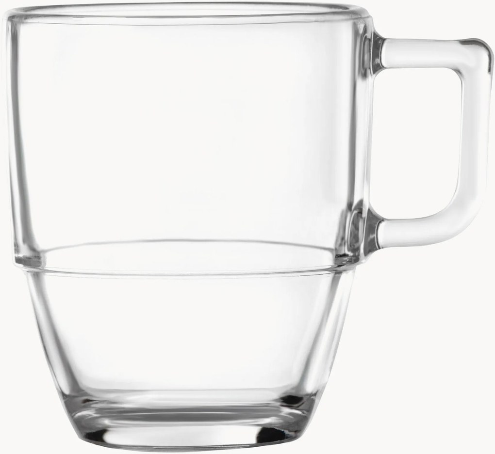 Chávenas para café americano em cristal, conjunto de 6