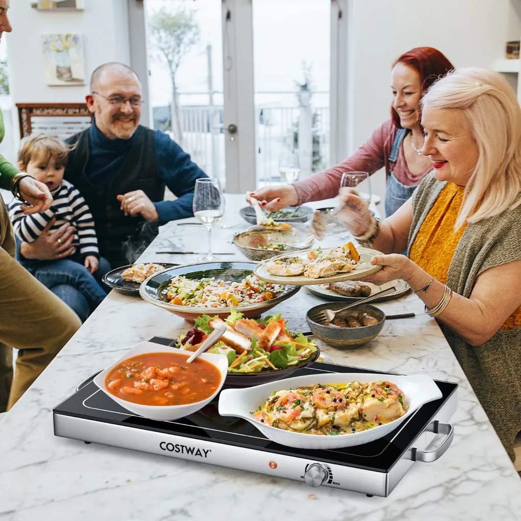 Recipiente de aquecimento elétrico 3 em 1 com controlador de temperatura de até 150℃ 450W Aquecedor de alimentos 9L