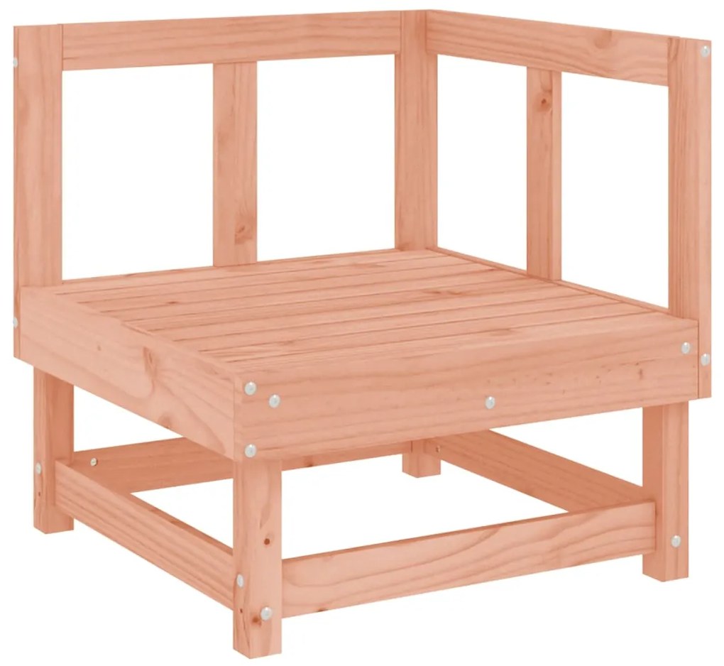 7 pcs conjunto lounge de jardim madeira de douglas maciça
