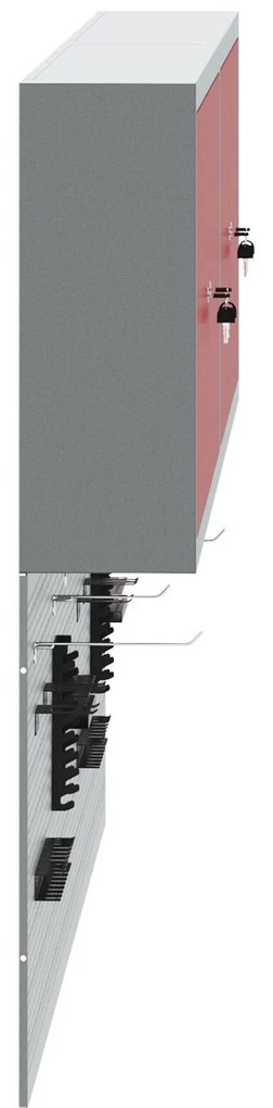 Conjunto de Armário e Painel de Ferramentas vidaXL com 6 Peças Montado