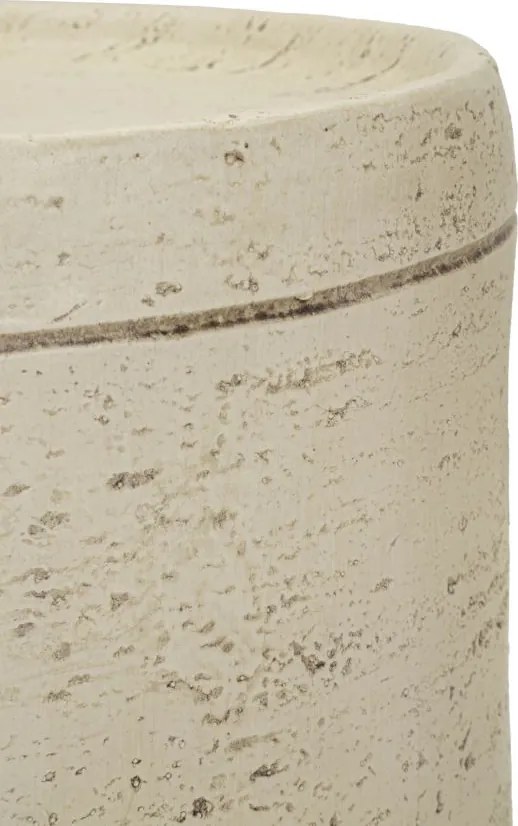 MESA DE APOIO ANTIC Ø 35X43 CM CREME