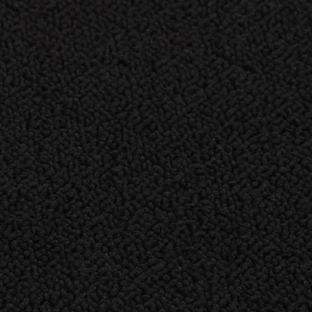 Tapetes antiderrapantes retang. p/ escadas 15pcs 75x20 cm preto