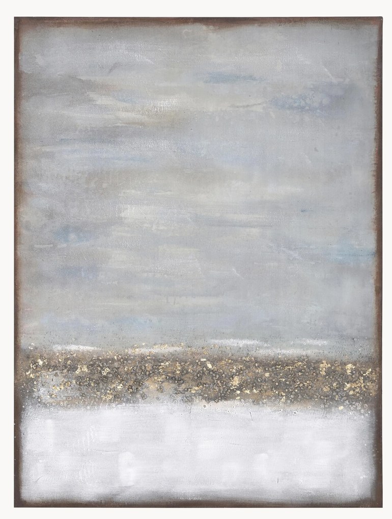 Quadro em tela pintado à mão Abstract Horizon