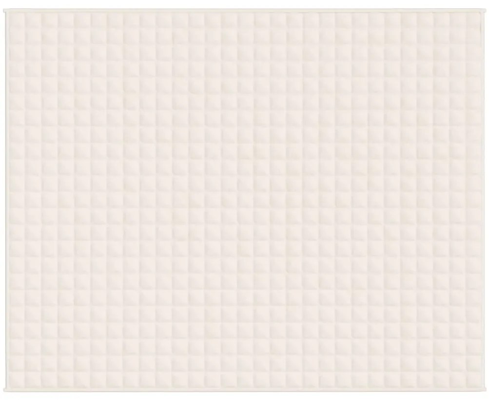 Manta pesada 11 kg 235x290 cm tecido creme-claro