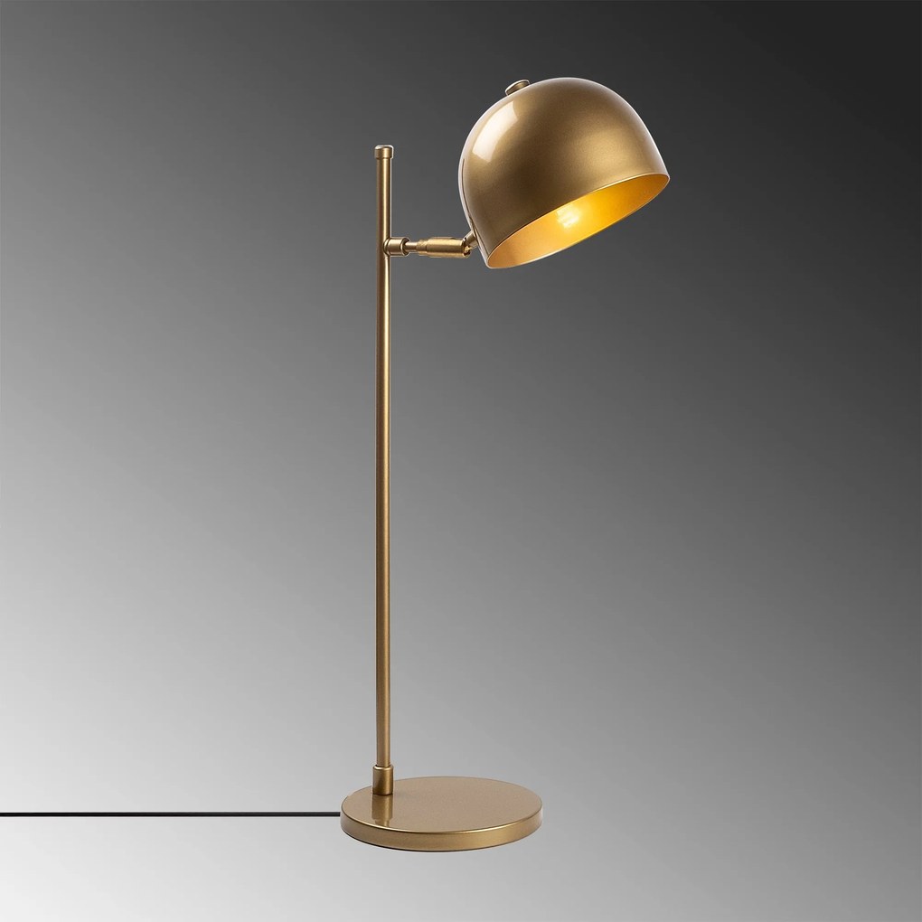 Candeeiro de Mesa Alfa – Dourado – 18 x 20 x 58 cm